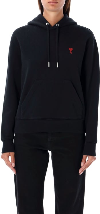 AMI Paris Ami De Coeur Hoodie Nero