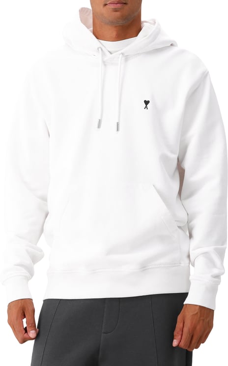 AMI Paris AMI Paris Hoodie Wit Molleton ADC