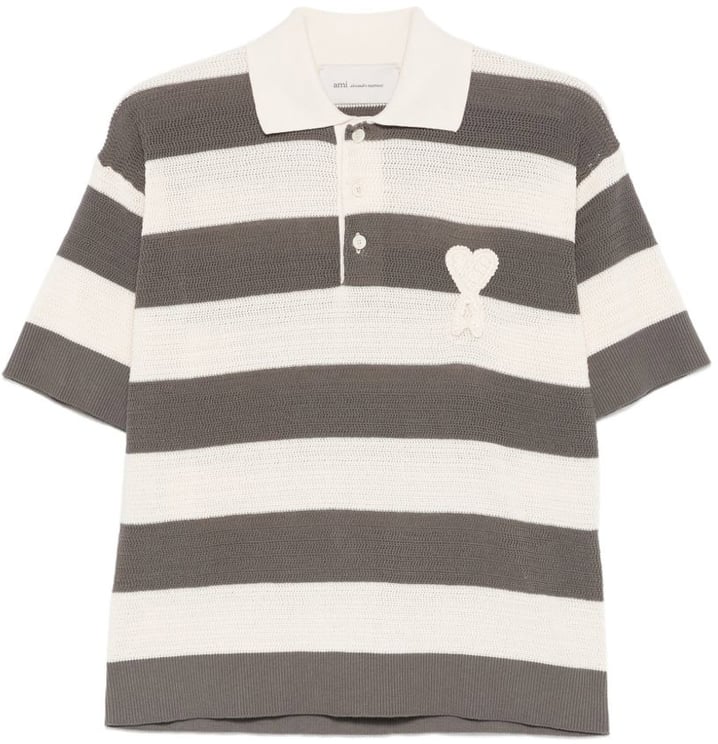 AMI Paris T-Shirts And Polos Grey