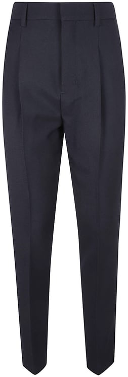 AMI Paris Tailored Blue Trousers With Slim Tapered Fit