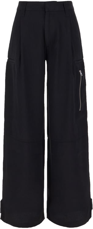 AMI Paris Ami Paris Black acetate blend pants