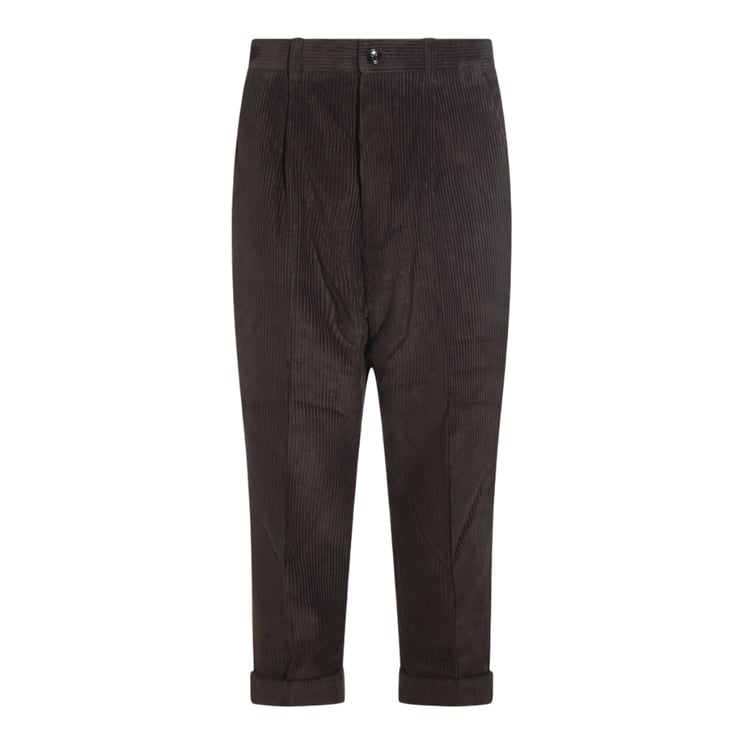 AMI Paris Relaxed Fit Grey Trousers
