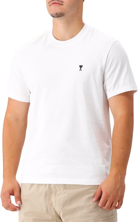 AMI Paris AMI Paris T-shirt Wit ADC Jersey