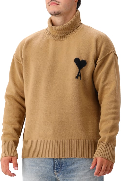 AMI Paris AMI Paris Trui Bruin ADC Felted