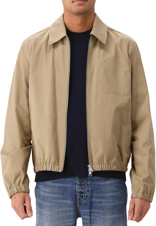AMI Paris AMI Paris Overshirt Beige ADC Zipped Jacket