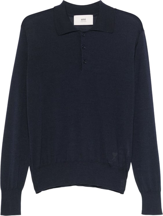 AMI Paris T-Shirts And Polos Navy Blue