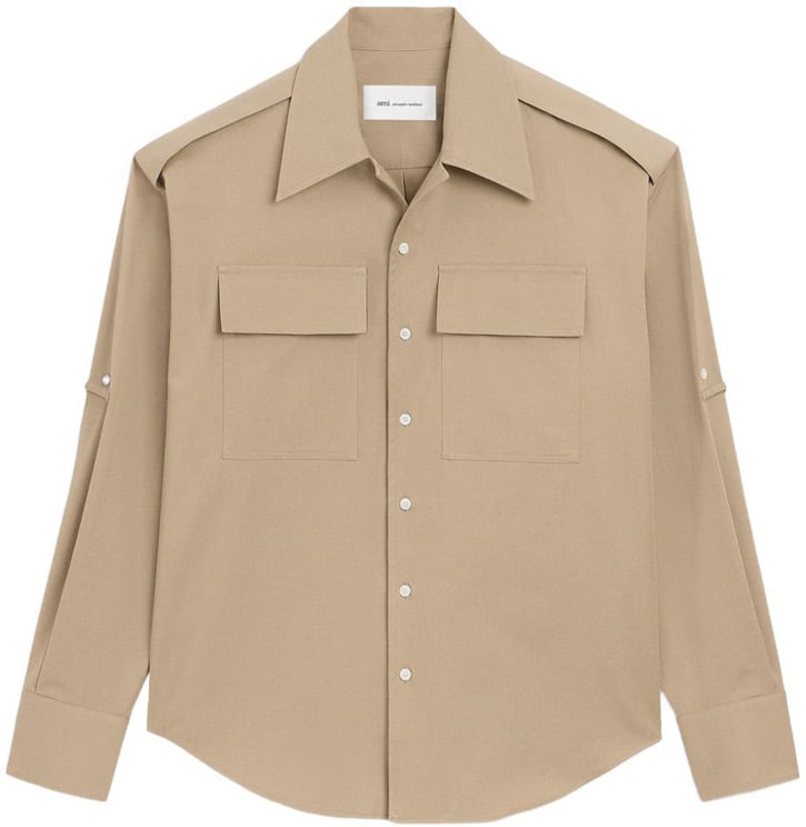 AMI Paris Shirts Beige