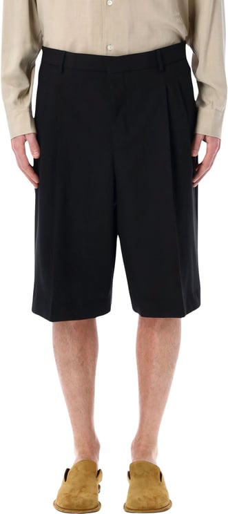 AMI Paris Double Pinces Short Nero