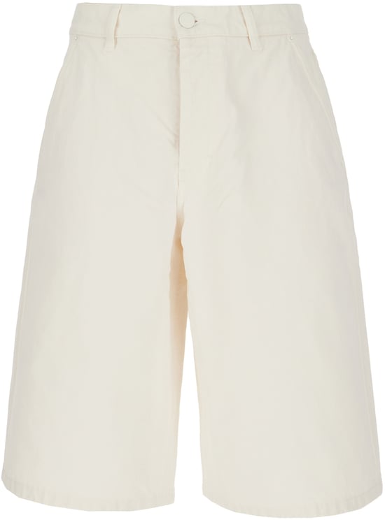 AMI Paris Ami Paris Ivory denim bermuda shorts