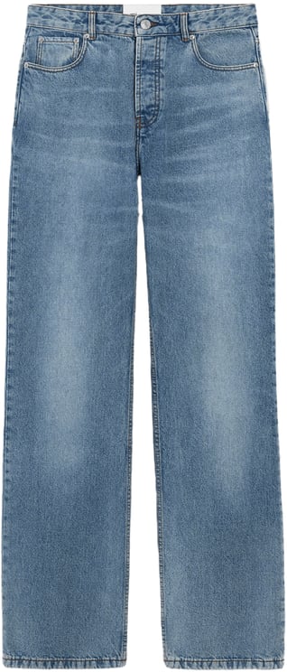 AMI Paris Grote jeans, blauw gewassen