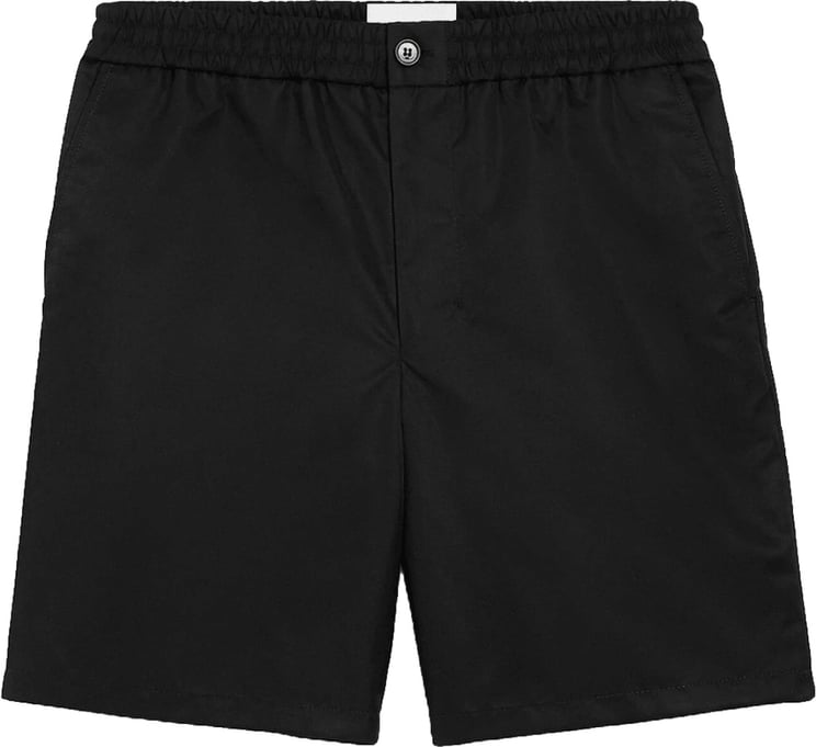 AMI Paris Zwarte shorts met elastische tailleband