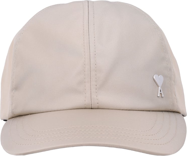 AMI Paris Ami De Coeur Stud Cap Beige