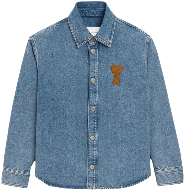 AMI Paris Shirts Clear Blue