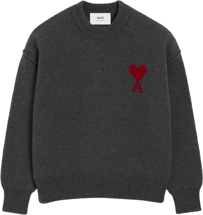 AMI Paris Sweaters Gris Chiné