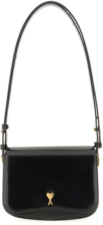 AMI Paris Ami Paris Black leather Paris Paris shoulder bag