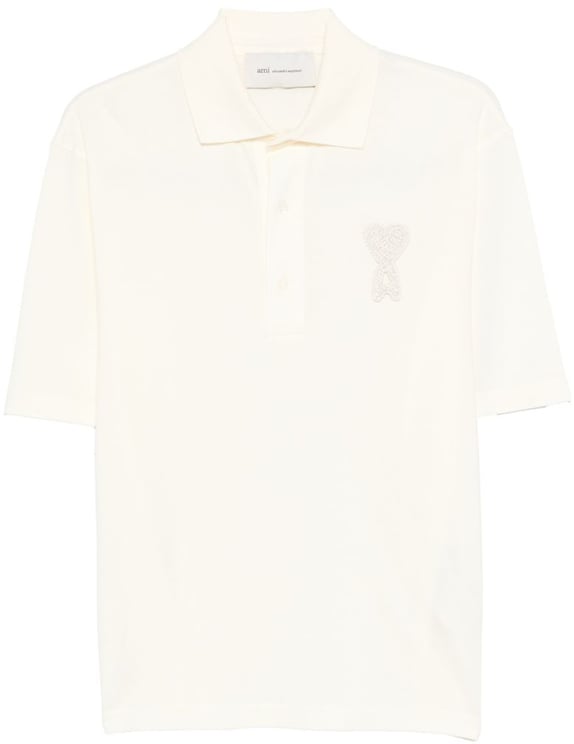 AMI Paris T-Shirts And Polos Beige