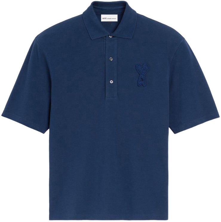 AMI Paris T-Shirts And Polos Blue