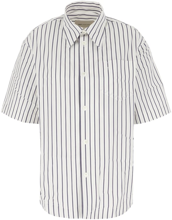 AMI Paris Ami Paris Printed poplin shirt