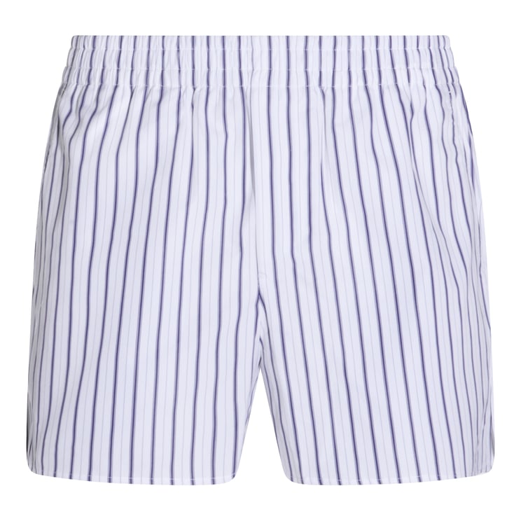 AMI Paris Vertical Striped Shorts
