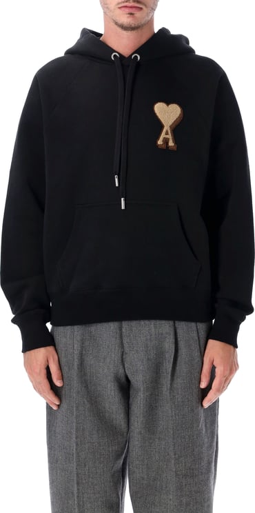 AMI Paris Hoodie Adc Nero