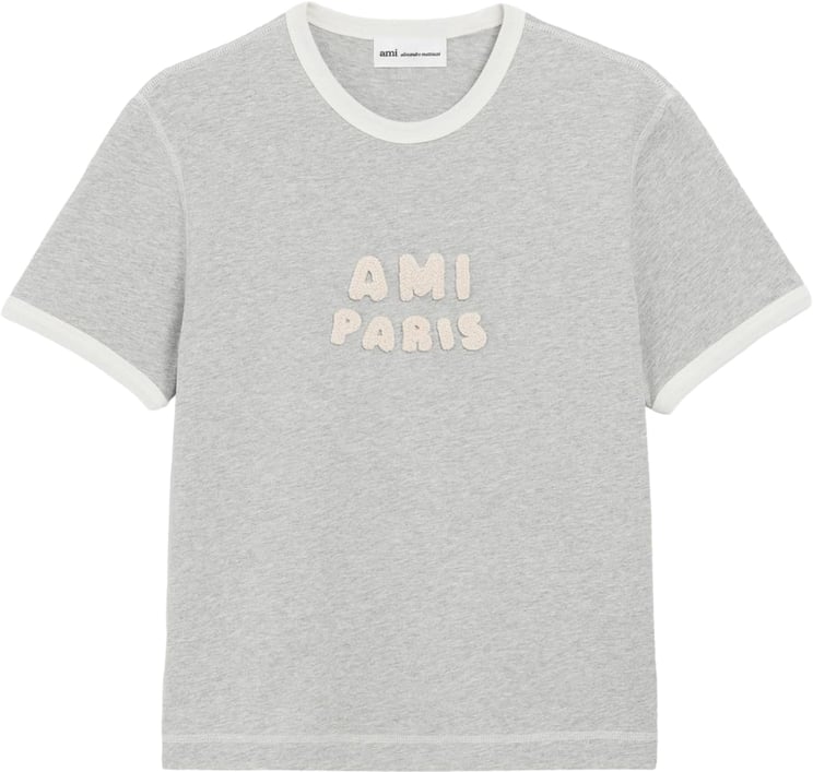 AMI Paris T-Shirts And Polos Grey