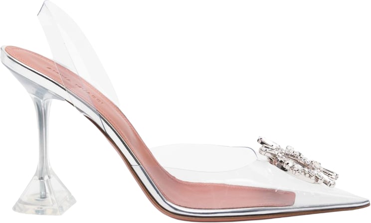 Amina Muaddi With Heel Transparent