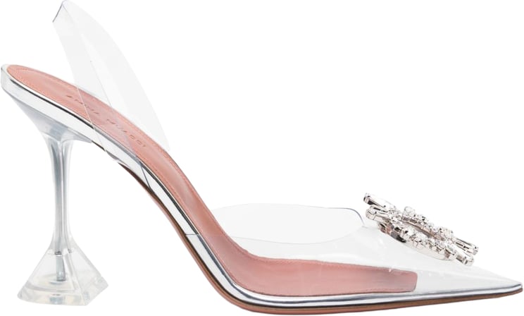 Amina Muaddi With Heel Transparent