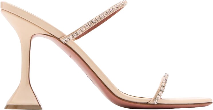 Amina Muaddi Sandals Champagne