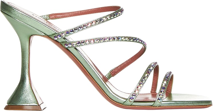Amina Muaddi Sandals Green