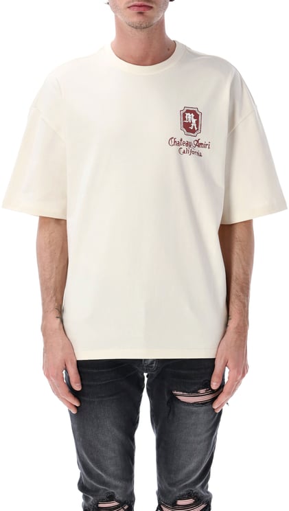 Amiri Chateau Tee Bianco