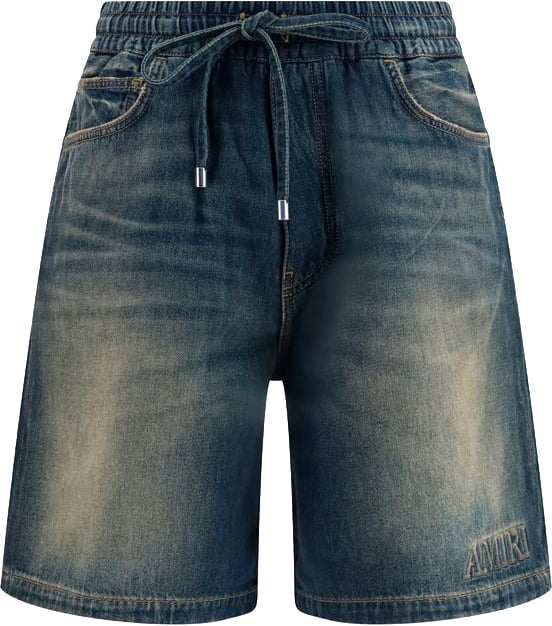 Amiri Amiri Blue Cotton Bermuda Shorts