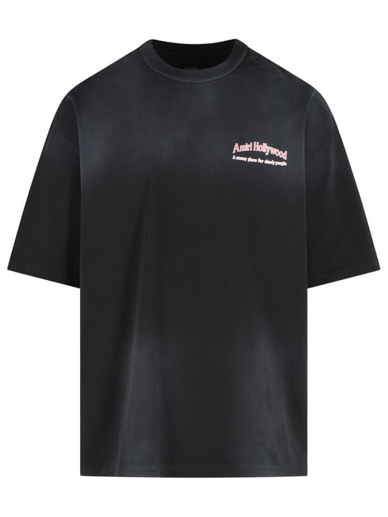 Amiri 'Sunny Place' Black Cotton T-Shirt