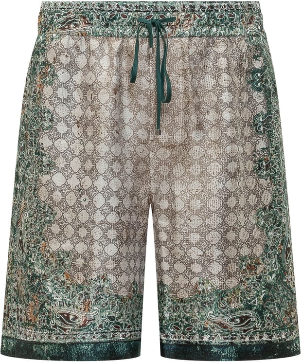 Amiri Shorts Bandana con Coulisse e Stampa All Over