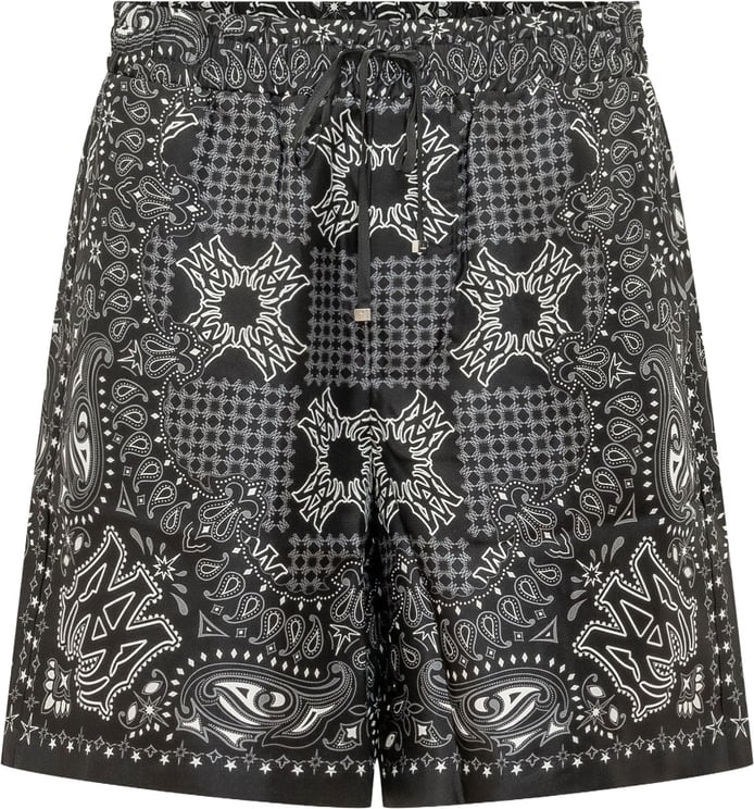 Amiri Shorts Check a Stampa Bandana
