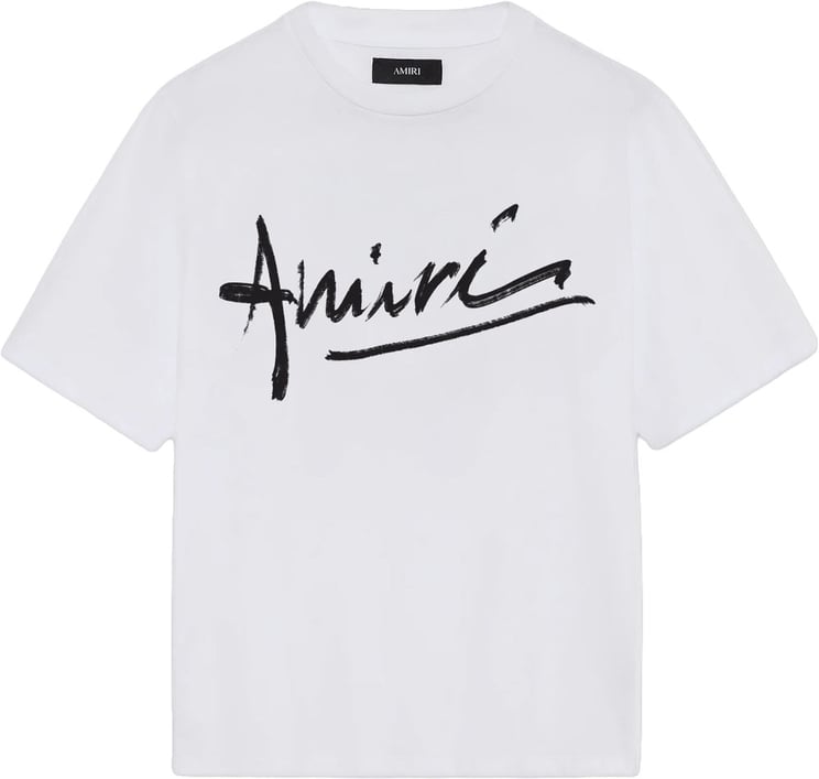 Amiri AMIRI SCRIPT T-SHIRT WIT