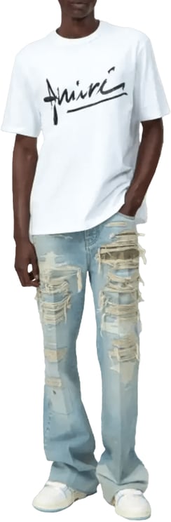 Amiri AMIRI SCRIPT T-SHIRT WIT