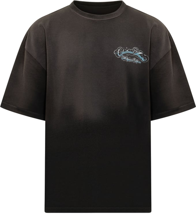Amiri T-shirt Crystal Script con Girocollo e Stampa Logo