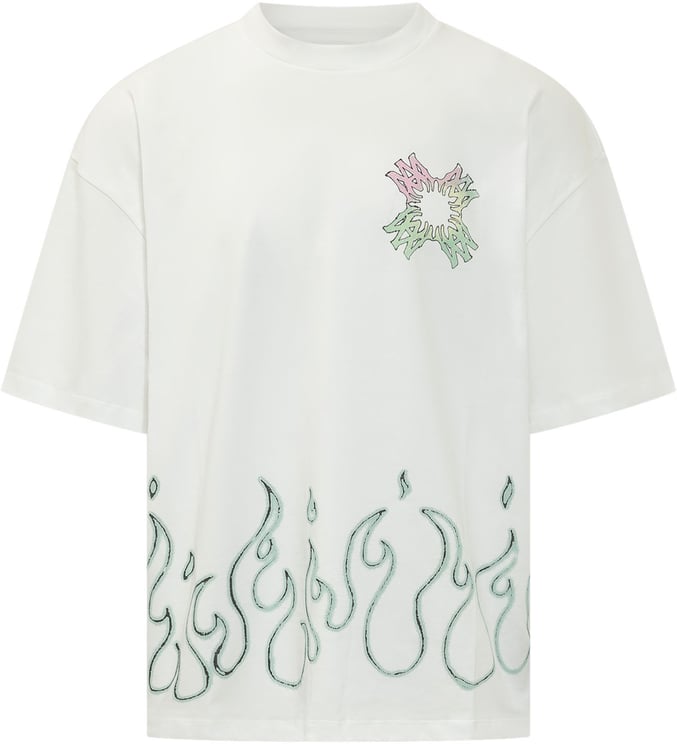 Amiri T-shirt Oversize con Ricamo Grafico
