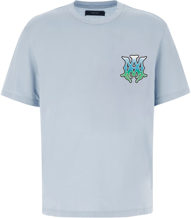 Amiri Amiri Powder blue cotton t-shirt
