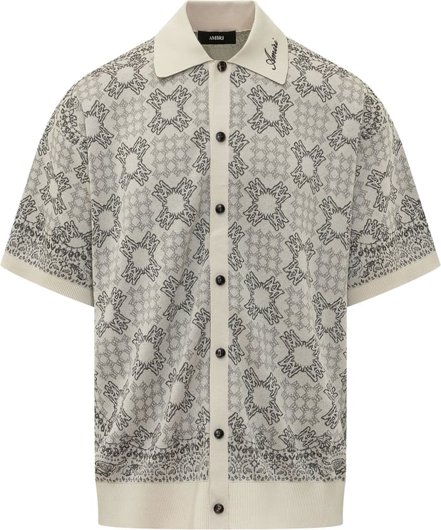 Amiri Camicia Quad Check a Maniche Corte