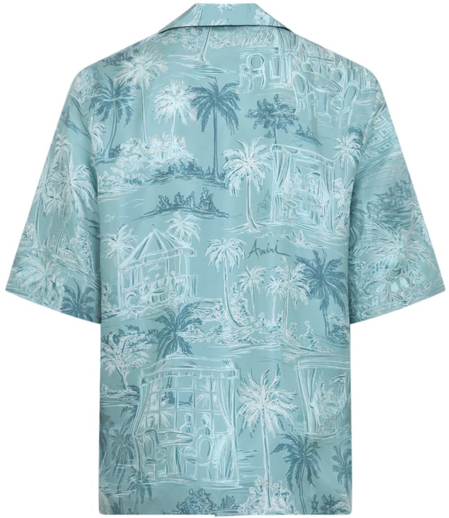 Amiri Amiri Chateau Sketch Bowling Shirt