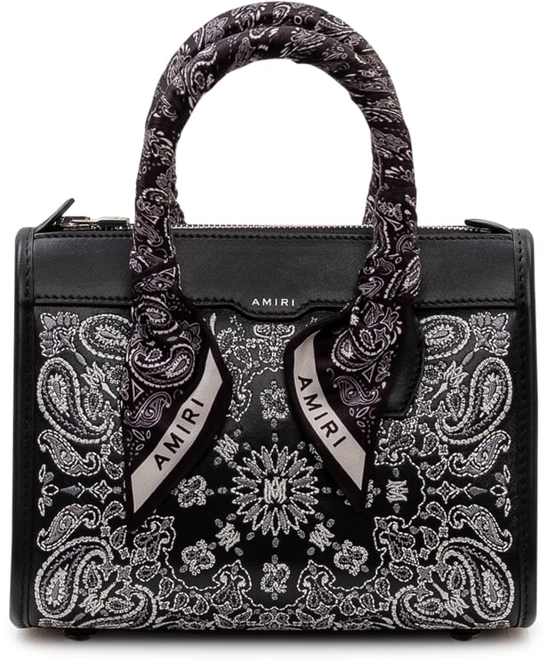 Amiri Mini Borsa Micro Triangle con Motivo Bandana