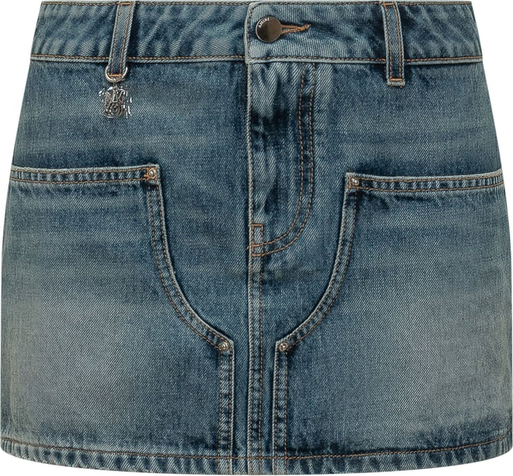 Amiri Minigonna con Tasche e Chiusura con Bottone
