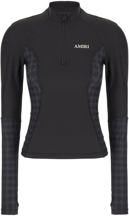 Amiri Amiri Black stretch polyester top