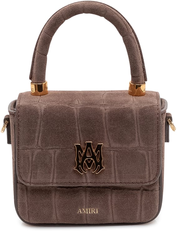 Amiri Borsa Nano in Suede con Manico