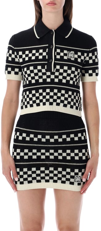 Amiri Polo Knit Nero
