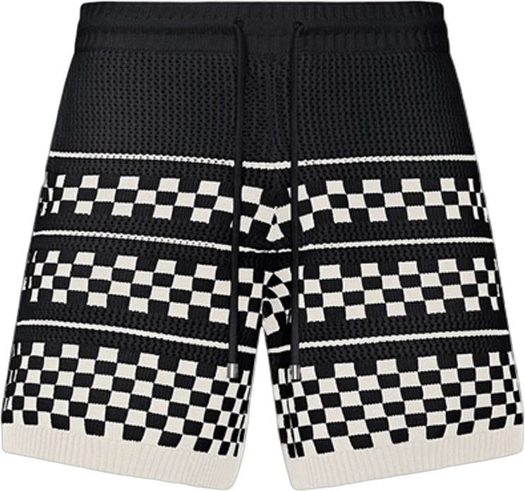 Amiri Geruite mesh short zwart