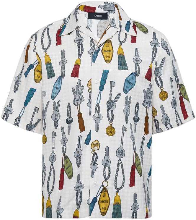 Amiri Keys Camp shirt ivoor
