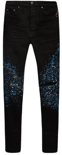 Amiri Amiri Crystal Painter Jean 'Zwart'