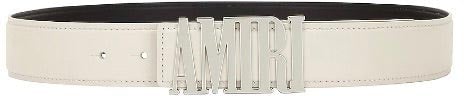 Amiri Amiri Nappa 4cm Belt 'Alabaster'